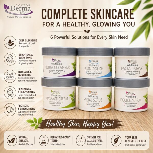 Doctor Derma Glow Whitening Facial Kit (6-steps)
